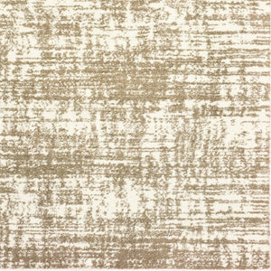 Homeroots 7' X 10' Ivory Shag Power Loom Area Rug Ivory,Taupe Polyester 388859