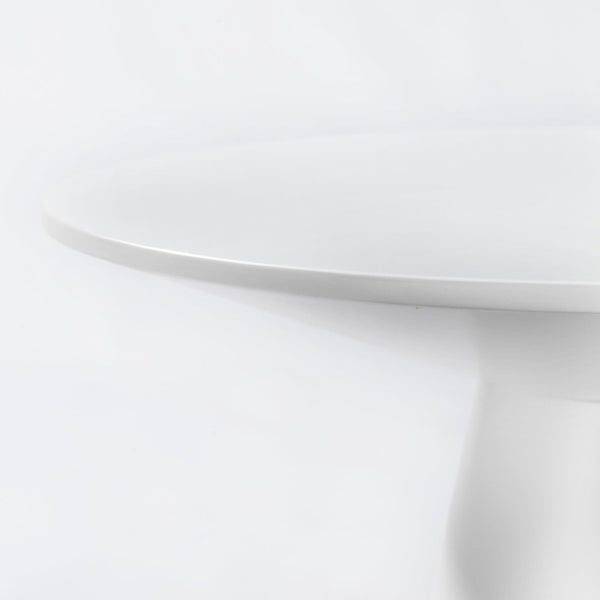 EuroStyle Wesley Square Side Table Matte White Lacquer Finish Geometric Modern Living Room Accent 38886WHT-KIT