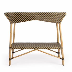 Homeroots Brown And Beige Rattan Bar Cart  Rattan 388949