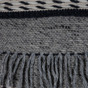 Homeroots 21" Gray Pouf Ottoman   388974