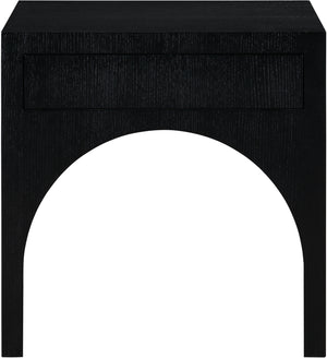 August Black Night Stand 388Black-NS Meridian Furniture