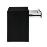 August Black Night Stand 388Black-NS Meridian Furniture