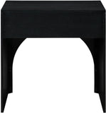 August Black Night Stand 388Black-NS Meridian Furniture