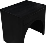 August Black Night Stand 388Black-NS Meridian Furniture