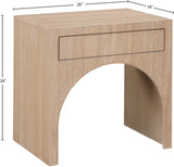 August Oak Night Stand 388Oak-NS Meridian Furniture