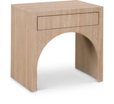 August Oak Night Stand 388Oak-NS Meridian Furniture