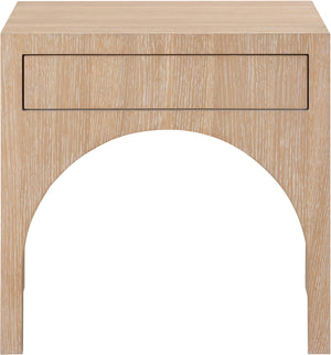 August Oak Night Stand 388Oak-NS Meridian Furniture