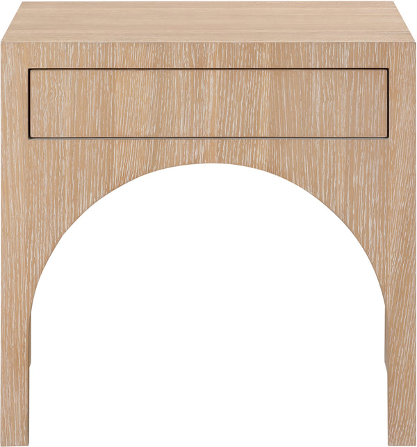 August Oak Night Stand 388Oak-NS Meridian Furniture