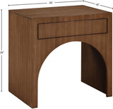 August Walnut Night Stand 388Walnut-NS Meridian Furniture