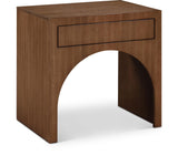 August Walnut Night Stand 388Walnut-NS Meridian Furniture