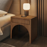 August Walnut Night Stand 388Walnut-NS Meridian Furniture