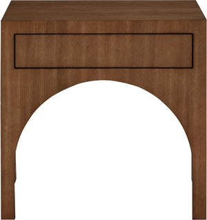 August Walnut Night Stand 388Walnut-NS Meridian Furniture