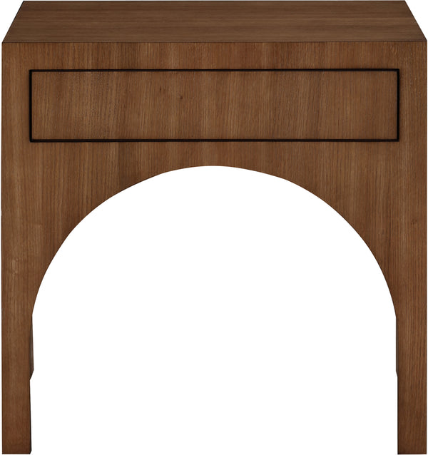 August Walnut Night Stand 388Walnut-NS Meridian Furniture