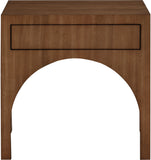 August Walnut Night Stand 388Walnut-NS Meridian Furniture