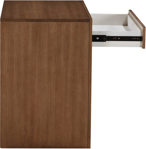 August Walnut Night Stand 388Walnut-NS Meridian Furniture