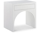 August White Night Stand 388White-NS Meridian Furniture