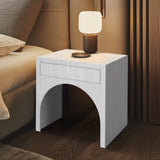 August White Night Stand 388White-NS Meridian Furniture