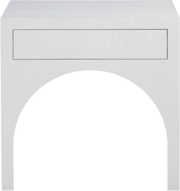 August White Night Stand 388White-NS Meridian Furniture
