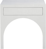 August White Night Stand 388White-NS Meridian Furniture