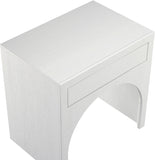 August White Night Stand 388White-NS Meridian Furniture