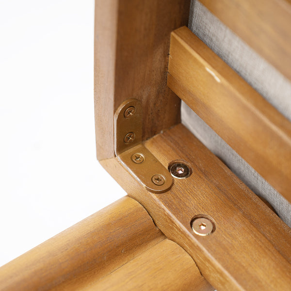 English Elm Christopher Knight Home® - Cove Acacia Wood Armless Dining Chairs Set Of 2 – Stylish Teak Finish & Comfortable Beige Cushions N775P329651T