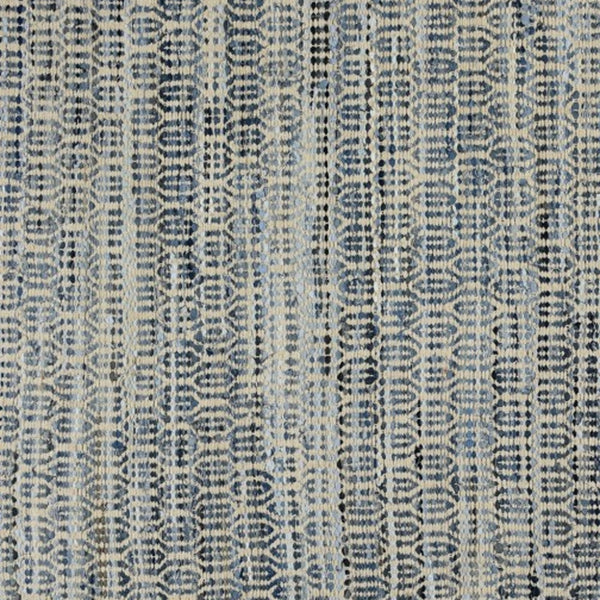 Homeroots 5' X 8' Blue And Gray Area Rug  Cotton Blend 389076