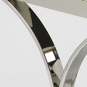 Homeroots 24" Off White And Silver Faux Leather And Iron Backless Counter Height Bar Chair   389116