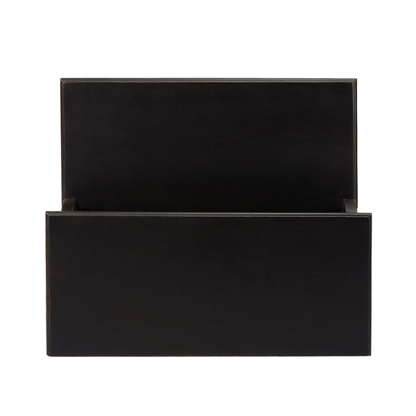 Homeroots 18" Dark Brown Wood Step Stool   389141