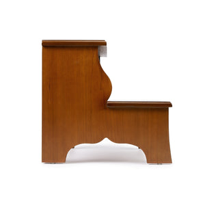 Homeroots 15" Brown Solid And Manufactured Wood Step Stool   389145