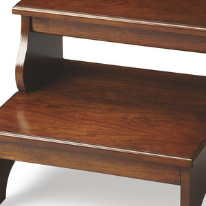 Homeroots 15" Brown Manufactured Wood Backless Bar Chair  Mdf 389146