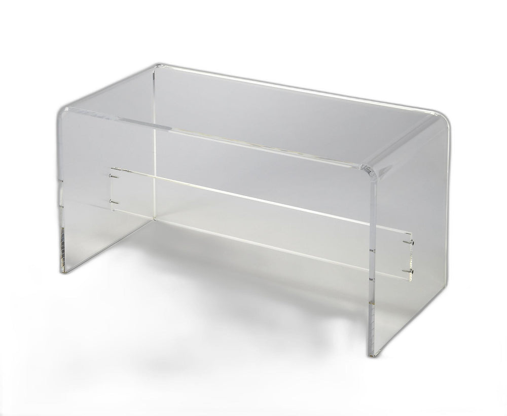 Homeroots Modern Chic Acrylic Bench  Acrylic 389178