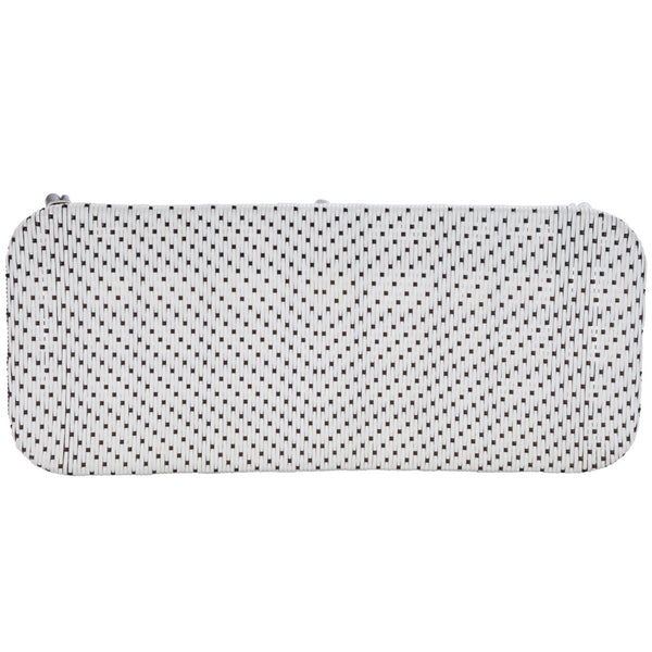 Homeroots 43" Dark Brown And White Wicker Entryway Bench  Rattan 389190