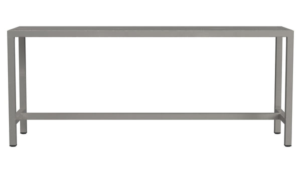 HomeRoots 44" Silver Iron Bench - Stylish Modern Seating for Entryway, Hallway & Laundry Room - Durable & Elegant 389193