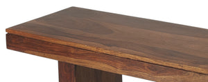 Homeroots Modern Chunky Solid Wood Bench  Solid Wood 389202