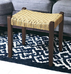 Homeroots 20" Dark Brown Ottoman   389203