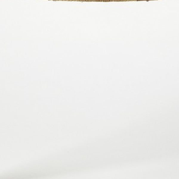 Homeroots 26" White Ottoman   389205