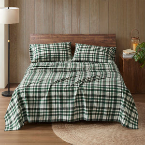 English Elm 4 Pieces King 100% Cotton Flannel Sheet Set - Soft, Cozy, And Stylish For Ultimate Comfort & Warmth B035P381359