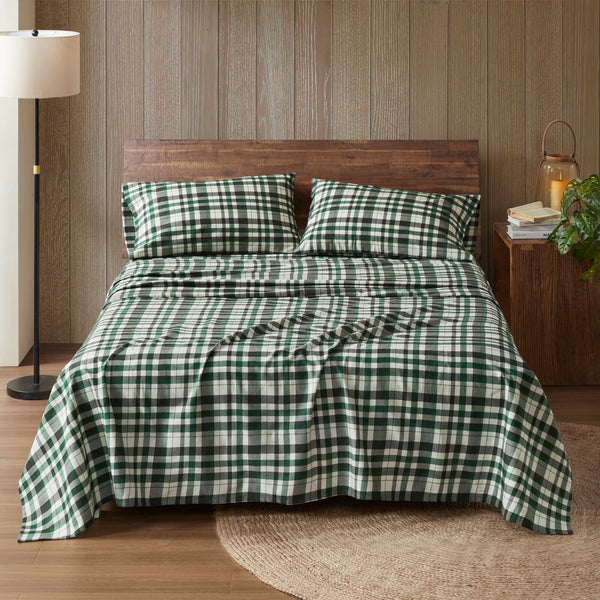 English Elm 4 Pieces King 100% Cotton Flannel Sheet Set - Soft, Cozy, And Stylish For Ultimate Comfort & Warmth B035P381359