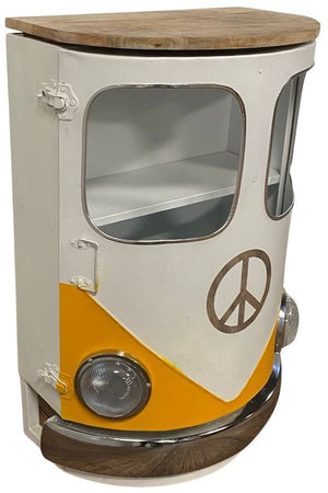 Homeroots 31" White And Wood Brown Solid Wood End Table With Two Shelves   389226