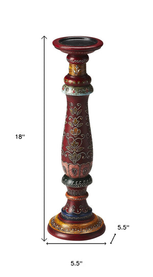 Homeroots Hand Painted Candle Holder   389234