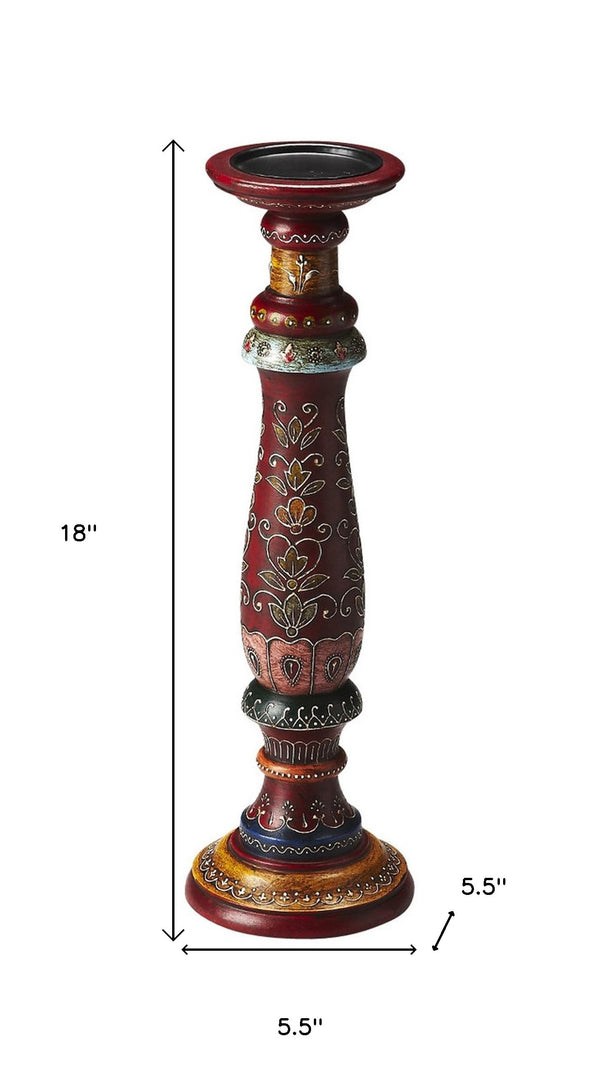 Homeroots Hand Painted Candle Holder   389234