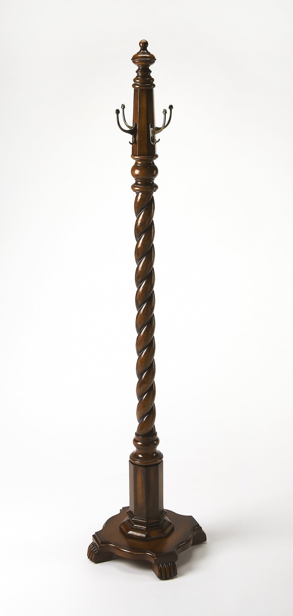 Homeroots Joshua Vintage Oak Costumer  Wood 389235