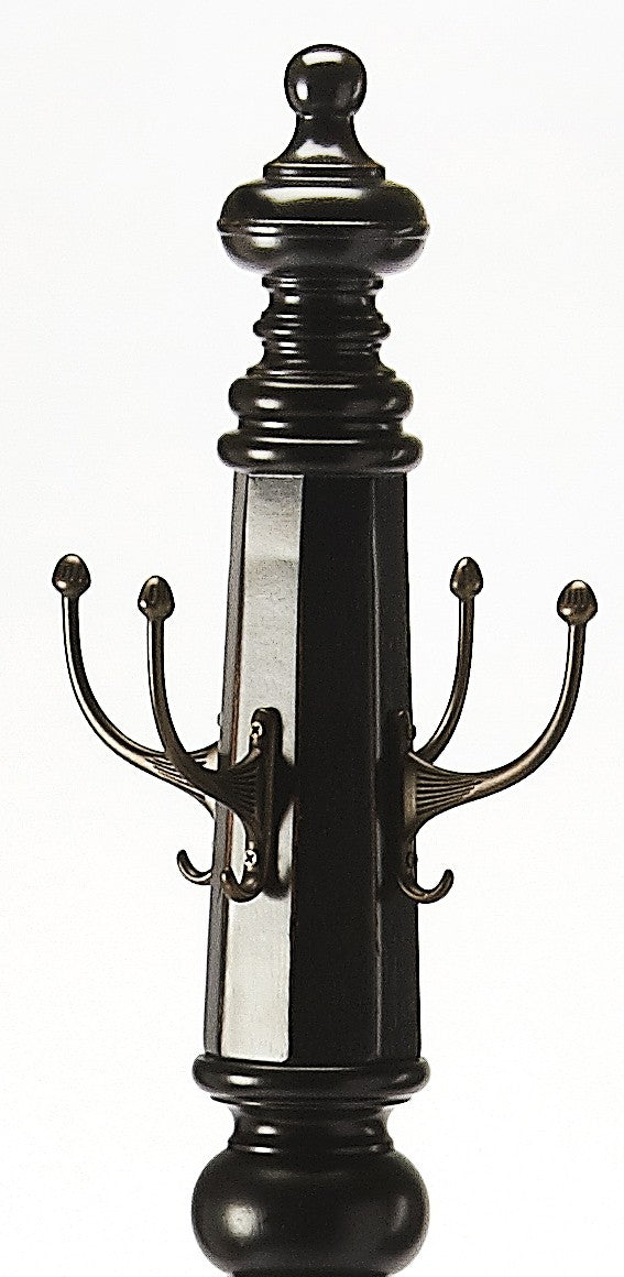 Homeroots Joshua Black Licorice Costumer  Wood 389237