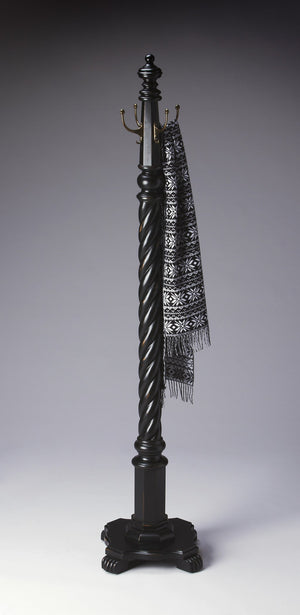 Homeroots Joshua Black Licorice Costumer  Wood 389237