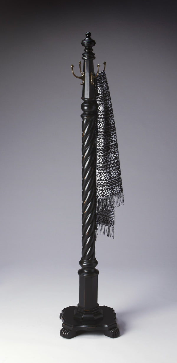 Homeroots Joshua Black Licorice Costumer  Wood 389237