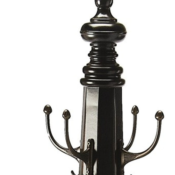 Homeroots Joshua Black Licorice Costumer  Wood 389237