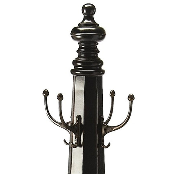 Homeroots Joshua Black Licorice Costumer  Wood 389237