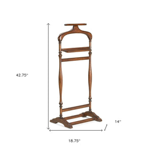 Homeroots Judson Plantation Cherry Valet Stand  Wood 389257