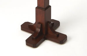 Homeroots Webster Antique Cherry Coat Rack Tree  Wood 389260