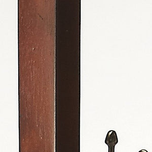 Homeroots Webster Antique Cherry Coat Rack Tree  Wood 389260